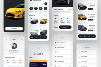design modern and responsive flutter UI for android and IOS