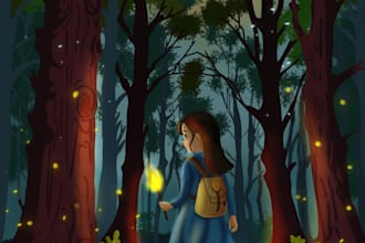 create enchanting illustrations for childrens book