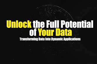 develop data driven software solutions
