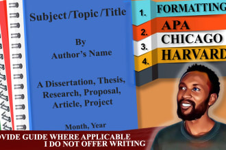 fully format your thesis, article, dissertation, proposal for publication