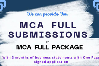 generate most recent mca submissions app and statement