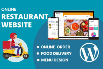 create a restaurant website, restaurant menu, food delivery website