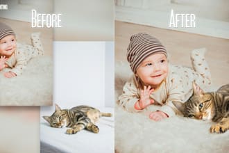 professional photo edit, skin retouch, background removal in photoshop