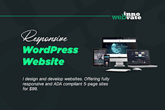 create webflow website, responsive and accessible