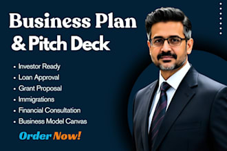 craft an investor ready business plan pitch deck financial projections