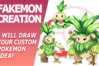draw your fakemon or custom pokemon idea