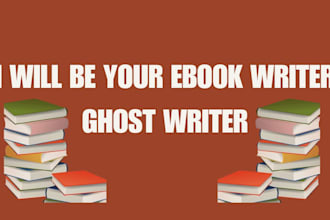 be ebook writer, ebook ghostwriter, non fiction ebook, childrens book editing