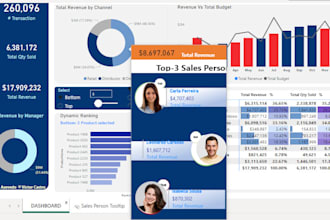 create interactive dashboards, data visualizations, tableau and power bi
