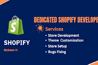 be your shopify expert and dedicated shopify developer