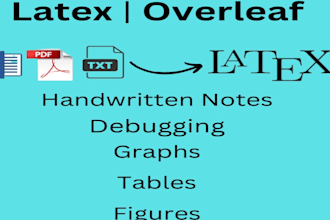 convert word and PDF to latex using overleaf professionally