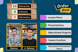 create interactive lesson plans, presentations and educational projects