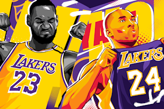 create unique basketball player illustration or sport player