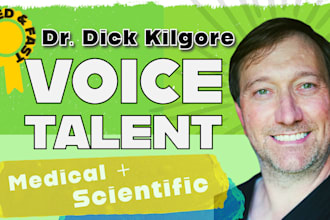 record a medical or scientific reading or voice over