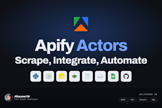 develop scrapers in apify and integrate in apps