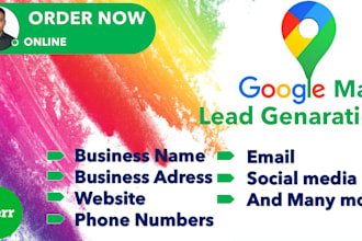 do data scraping,  lead genaration, data entry