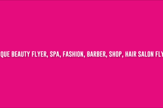 design unique beauty flyer, spa, fashion, barber shop, hair salon, promo flyer