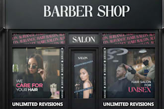 design unique beauty flyer, spa, fashion, barber shop, hair salon, promo flyer