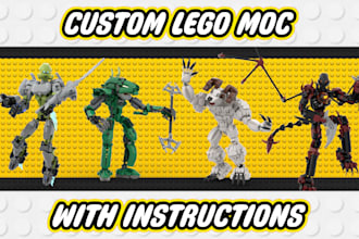 build a lego moc with instructions and renders