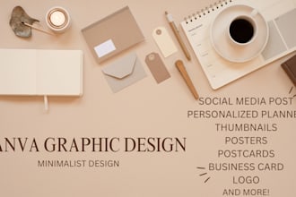 create minimalist unique designs using canva
