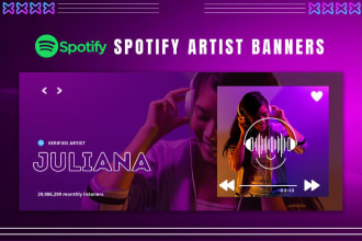 create an eye catching spotify artist banner