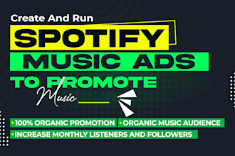 create and run spotify ads to promote spotify music