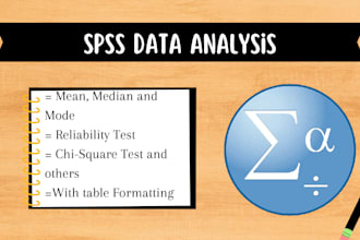 be providing you spss data analysis services and apa table format