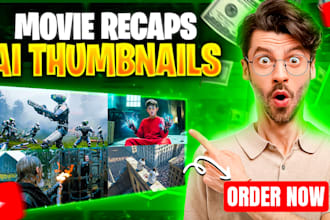 design high CTR movies recap and ai thumbnails for youtube