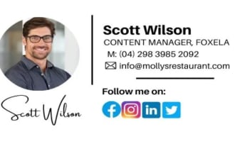 design clickable HTML and animated email signature
