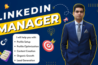 be your linkedin manager and create engaging content