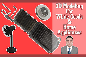do 3d modeling for kitchen utensils and components solidworks, autocad