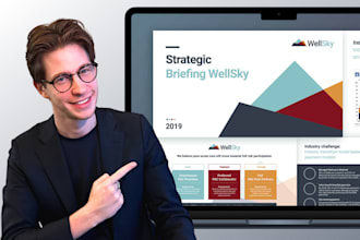 create a professional pitch deck and powerpoint presentation