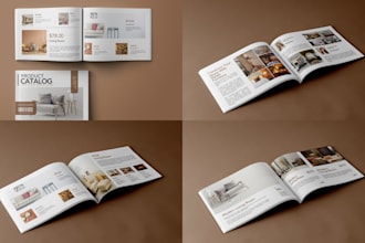 design product catalog, catalogue, brochure, magazine layout, lookbook, booklet