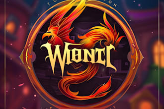 do a fantasy, whimsical and disney style for novel logo