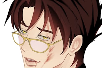 draw manhwa, anime icon or profile picture art commission