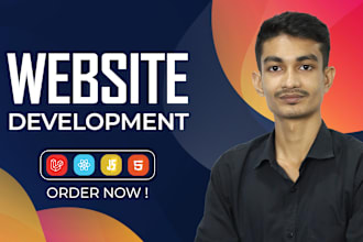 build, rebuild website development as full stack developer, front end developer