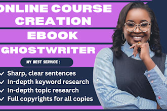 create ebook online course content creation ebook writer ghost book writer