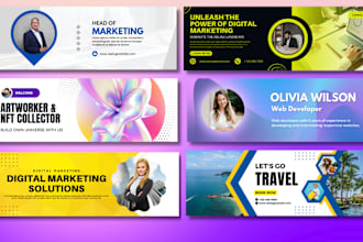 create a highly professional twitter banner in 4 hours