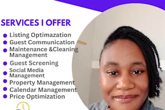 be your airbnb cohost, virtual assistant, property manager