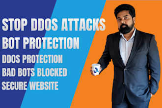 protect your vps, vm, website from ddos and bad bots attacks