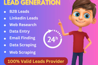 do lead generation, lead scraping, lead list and email list
