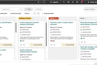 manage virtual assistance, email management, CRM  managment, customer support