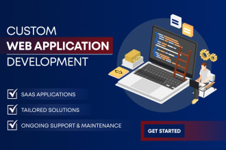 develop a custom web application in full stack PHP, laravel