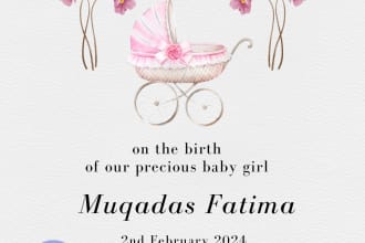 create invitation card for your wedding, birthday,party etc