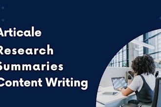 do professional research and summery