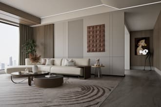 design and 3d photorealistic render interiors