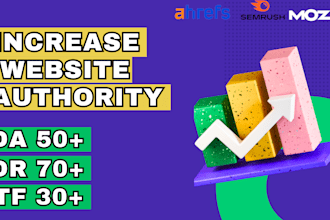 increase da DR and tf of your website