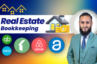 do real estate airbnb and property bookkeeping in quickbooks online and xero