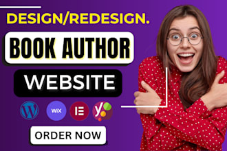 design ebook website, author website, children book website on wix and wordpress