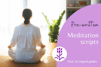 provide prewritten meditation scripts
