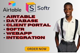 build airtable , automation, database , softr,integration